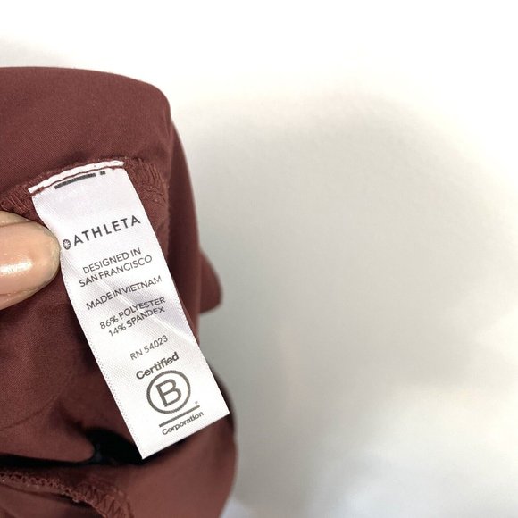 Womens Athleta Uptown Ankle Pant, Cognac Brown SIZE 4 Petite 4P 530632 - Picture 9 of 10